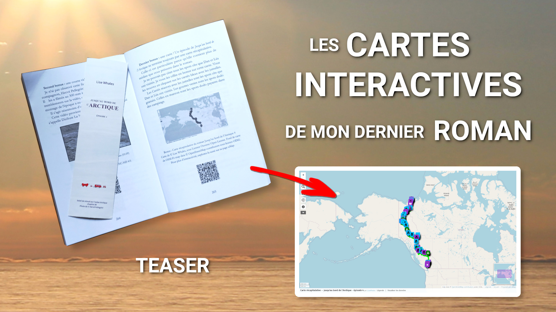 Affiche de la vidéo Voyager avec des cartes interactives dans un roman ? publié sur YouTube